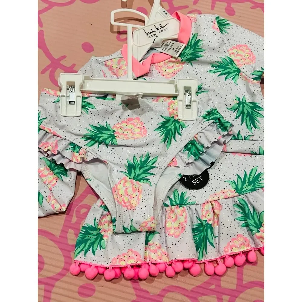 NWT❤️Nicole Miller 2 Piece Swimsuit sz6X/7